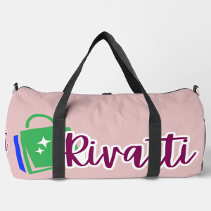 Rivatti Large Capacity 55L Pink Duffle Bag - Durable And Lightweight For Workout, Gym & Carry-on Travel Bag